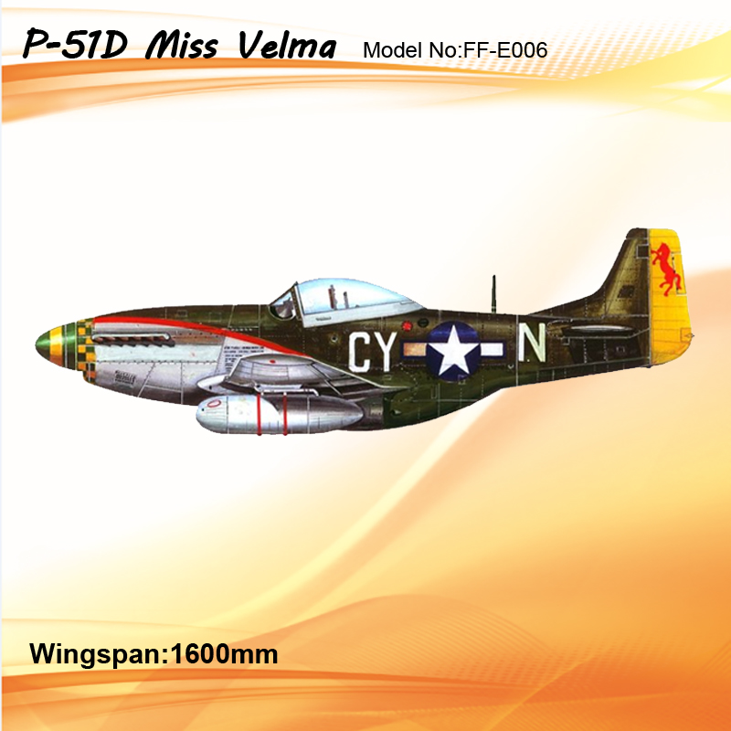 P-51D Miss Velma_Kit w/motor+prop